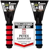 PETEX 45020000 Eiskratzer 4502 mit Softgriff, Länge 25 cm Auto Bild 52/2021 Preis-Leistungs-Sieger, 1 Stück (sortiert)