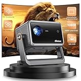 Mini Beamer【Autofokus & Trapezkorrektur】 Tragbarer Beamer 1080P FHD unterstützt, iSinbox WiFi6 Bluetooth 135°drehbarer Beamer für Schlafzimmer, Outdoor Heimkino Beamer für TV Stick/PS5/Android/iPhone