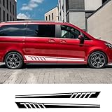 Auto Seitentür Aufkleber, für Mercedes Benz Vito V Klasse W447 V260 Viano WV639 Fahrzeug Vinyl Dekor Deacal Auto Tuning Zubehör