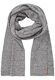 camel active Herren Strickschal aus reiner Baumwolle Grau menswear-OS