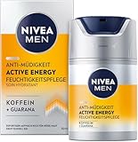 NIVEA MEN Active Energy Gesichtspflege Creme (50 ml), revitalisierende Gesichtscreme für Männer, schnell einziehende Feuchtigkeitscreme gegen Zeichen von Müdigkeit