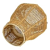 Homoyoyo Lampenschirm Aus Papierseil Kabel Deckenleuchte Kronleuchterschirme Aus Rattan Lampenschirme Hängend Stoff Gewebte Schatten Ästhetische Raumdekoration Dekorativ Makramee Khaki