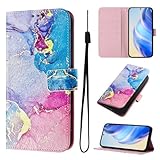Handyhülle für MOTO Edge 50 5GHülle, Flip Lederhülle Stylische Tasche Flip Case Handytasche Magnet Klapphülle Kartenfach Schutzhülle für MOTO Edge 50 5G,Marmor