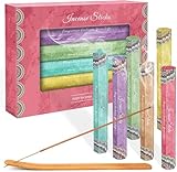 SCENTORINI Räucherstäbchen Set 120 Stock, Duft von Lavendel, Vanille, Amber Moschus, Regenwald, Kokosnusshain, 6 Packungen je 20 Räucherstäbchen, inklusive 1 Räucherstäbchen Halter