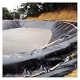 Große Fischteichfolie, 6 x 18 m, flexibel, undurchlässig, Folie für Gärten und Pools, vorgeformte Teichfolien für Fischteichbeete, langlebig und wasserdicht (0,3 mm/schwarz)