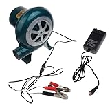 TanHades Elektrisches BBQ-Luftgebläse Schmiedegebläse 220 V/12 V Mehrzweck-Haushalts-Kochgrillgebläse mit Geschwindigkeitsregler bürstenloser 12-V-Gebläsegebläse Schmiedegebläse