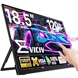 EVICIV Portable Monitor Touchscreen 18,5 Zoll 120Hz GroBer Tragbarer Bildschirm FHD 1080P 100% sRGB IPS Gaming Display USB C Mini HDMI mit VESA & Ständer 180°für Laptop PC Handy PS-4/5 Xbo