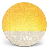 Dreamegg Sunrise 1 Tageslichtwecker Sonnenaufgang White Noise Machine 29 Beruhigende Klänge, Sunrise Alarm Clock Anpassbare Schlafroutinen Wake Up Light, Weißes Rauschen Gerät Dimmbares Nachtlicht