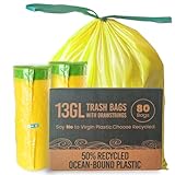 13 Gl Müllbeutel, 50 % recycelt, 80 Stück