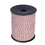 Yosoo Tier Elektrozaundraht, 500m/546.8yd Elektrozaun für Pferde, Rinder, Schafe, Hunde, Schnelle Installation und Recycelbar, 2mm/0.08in φ