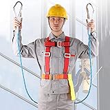 Sicherheits-Absturzsicherungsgurt, Halbkörper-SSS-Kits mit Haken, verstellbares SSS-Kit zur Absturzsicherung bei Arbeiten in der Luft (Doppelter kleiner Haken, 5 m) (Doppelter kleiner Haken, 5 m) (Gr