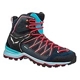 Salewa WS Mountain Trainer Lite Mid Gore-TEX Damen Trekking- & Wanderstiefel, Blau (Premium Navy/Blue Fog), 42 EU