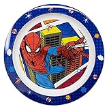 KINDERTELLER AUS BPA-FREIEM KUNSTSTOFF. MIKROWELLENSICHER | SPIDERMAN MIDNIGHT FLYER