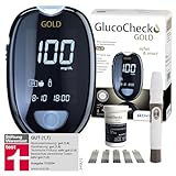 GlucoCheck GOLD Blutzuckermessgerät (mg/dl) zur Blutzucker-Selbstkontrolle bei Diabetes