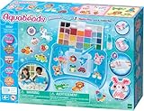 Aquabeads 35087 Bastelstudio Starter Set – Wasserperlen Bastelset im Koffer zum Mitnehmen für Kinder ab 4 Jahren, kindersicher, kein Bügeln oder Kleben