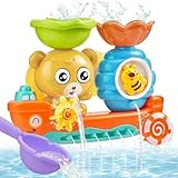 Badewannenspielzeug ab 1 2 3 4 Jahre, Badespielzeug Baby ab 1 Jahr, Bär und Bee, Wasserspielzeug Kinder, Badewannen Spielzeug Kinder, Geschenk für Jungen Mädchen Geburtstag
