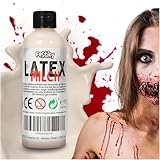 Festicy Latex Halloween 100ml I Perfekt für Halloween Schminke und Spezialeffekte I Latexmilch Halloween 2025, Flüssiglatex für realistische Wunden und Halloween Latex Effekte I für Geist Vampir
