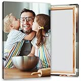 KL KUNSTLAB Ihr Foto auf Leinwand 20x30 cm SOFORT ONLINE Upload Ihr eigenes Bild auf Leinwand mit Holzrahmen - Wandbild mit Wunschmotiv - Persönliches Kunstdruck, Küche