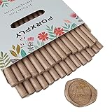 30 Stück 7mm Siegel Wachs Sticks für Klebepistole, PORXFLY Mini-Siegelwachsstäbe, ideal für Karten, Umschläge, Hochzeitseinladungen, Geschenkverpackungen, Weinpakete (Latte Gold)