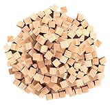 500 x Holz Würfel 10mm Kleine Holzwürfel zum Basteln, Holzwürfel Blanko Natürliche, Quadrat Holzklötzchen zum Basteln, Bastelklötzchen, Holzklötze zum Basteln für DIY Handwerk Zahlen Malen Deko