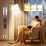 Caromolly Lichttherapielampe 10000 Lux Tageslichtlampe Simulation von Tageslicht, Lichttherapie Stehlampe mit Fernbedienung, 3 Farbtemperaturen, Dimmer und Timer