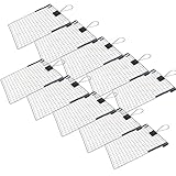 ToolSpace Farbgitter Abstreifgitter für Farbroller bis 25 cm Malergitter aus verzinktem Stahl Stabil Rostfrei Wiederverwendbar mit Haken für Eimer Profi Qualität 30x26 cm - 10 Stück