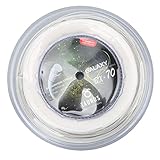 Badminton-Schlägersaite, stark schlagend, stoßfest, 200 m, 0,7 mm, hohe Elastizität, helle Farbe, Nylon-Badminton-Saite zum Ersatz