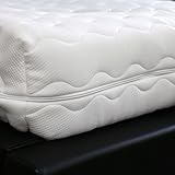 G BETTWARENSHOP – Ersatz Matratzenbezug – waschbarer Matratzenschoner mit Reißverschluss – Allergiker geeignet – Doppeltuch Bezug versteppt 90x200 cm, 20 cm Kernhöhe