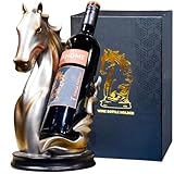 YINGAVERSAI Weinflaschenhalter Weinregale Tischpferd Statue als Zuhause Küche Weinkeller Dekorative Aufbewahrung Organizer, Pferd Skulptur Pferd Dekor Pferd Geschenke für Mädchen Männer Frauen