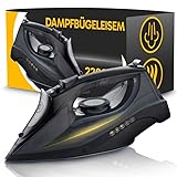 Retoo Bügeleisen 2200 Watt Profi Dampfbügeleisen, 450ml Wassertank, Keramik-Bügelsohle, Selbstreinigungs- & Sprühwasserfunktion, Antikalk, Tropfstopp Dampfbügeleisen