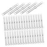 CONGARTENO 150 Stück Metall Binderinge Flexible Scrapbook Binder Clips Langlebige Mechanismus Bindemittel für Papierbindung für Büro Schule Home Office Stabile Dokumentenbefestigung
