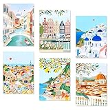 6 Stück Malen Nach Zahlen Erwachsene, Malen nach Zahlen Cocktailgläser DIY handbemalt, Selbermachen Handgemaltes Ölgemälde-Set für Erwachsene und Anfänger Mit Pinsel Und Acrylfarben (Blau (25*35CM))