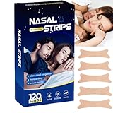 Nasenpflaster Schnarchen,120 Stück Extra Starke Nose Strips Anti Schnarch,Nasenpflaster Gegen Schnarchstopper,Nasenspreizer,Nasenstrips für Sport,SchlafGegen,Besser Atmen Beim Schlafen