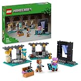 LEGO Minecraft Die Waffenkammer, Gaming-Set mit Heldenfiguren, Spielzeug-Waffen und Alex-Figur, Action-Spielzeug für Jungs und Mädchen, Geschenk für für Gamer und Kinder ab 7 Jahren 21251