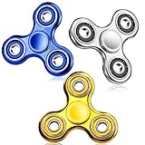 SCIONE 3Stück Fidget Spinner Sensorisches Hand Zappelspielzeug, Angst Stress Relief Geburtstag Geschenke für Kinder Erwachsene Jungen Mädchen