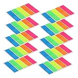 Gatuida 10Sätze Bunte Haftnotizen Index Registerkarten Selbstklebende Etiketten für Notizen To Do Listen und Erinnerungen für Büro Schule und Zuhause