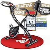 Sportstech Ergometer Heimtrainer Fahrrad klappbar, Fitness Indoor Fahrrad für Zuhause, Hometrainer Liegeergometer Bike 150kg, App mit Live- & On Demand-Kursen für Full Body Workout-Erlebnis, X150