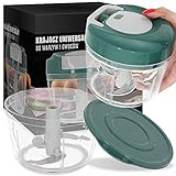 Zerkleinerer Schneidemaschine Universal Klein Grün Küche Gemüse Zwiebel Knoblauch Obst Handschneider Slicer Handschneider Mit Seil Griff Zerkleinerer Multifunktions Zerkleinerer Reibe Tragbar Rostfrei