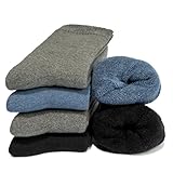 Occulto Herren Warme Wintersocken 6er Pack (Modell: Bille) Blau Mix 43-46