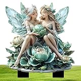 Moreeulsi Feengartenfiguren | Acryl Grün Blumentopf - Gartenzwerg Figuren Feengarten Zubehör Ornament für Feengarten Schreibtisch Ornament