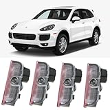 2 Stück Autotür Licht Projektor Türbeleuchtung für Porsche Cayenne/Macan/ 911/ Boxster/Cayman, Türprojektoren Einstiegsbeleuchtung Unterbodenbeleuchtung Auto Zubehör