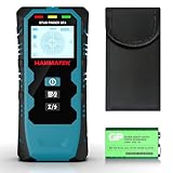 HANMATEK Stud Finder Wall Scanner,5 in 1 Multifunktions Stud Locator mit Upgraded Smart Sensor Audio Alarm HD LCD Display,Leitungssucher Ortungsgerät für Metall, Bolzen, Gips, AC-Draht, Rohre