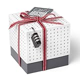SURPRISA Geschenkbox, Rätselbox Geldgeschenke Verpackung, Gutscheine zum Geburtstag oder Hochzeit, Worträtsel, Größe S (12cm)
