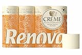 Renova Toilettenpapier 4 lagig Creme parfümiert, 12 Rollen Rolle