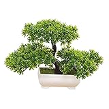 Künstlicher Bonsai Baum, Eingetopfte Japanische Kiefer, Garten Mittelstück, Tischdekoration, Realistische Kleine Kunstpflanzen, Künstliche Pflanze