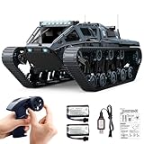 Mostop Remote Control Tank 1/16 Scale High Speed RC Tank Offroad Crawler für Kinder, 2.4Ghz Remote Control Crawler Drift Tank Army Truck mit 2 Batterien, 360°Rotating Drifting Truck Toy Gifts