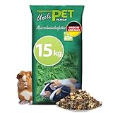 Eggersmann Uncle Pet 15 kg Meerschweinchen Futter - Premium Meerschweinchenfutter - Müsli für Meerschweinchen mit der natürlichen Kraft aus Kräutern, Gemüse und Obst (15 kg Sack)