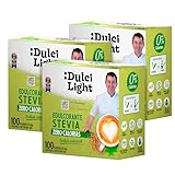 Dulcilight Natürliches Stevia Pulver Zucker-Ersatztoff 300 Stück - Zuckerersatz Ohne Kalorien Vegan Keto Glutenfrei Nicht-GMO Pflegen Sie Ihre Zähne Kein Bitterer Nachgeschmack