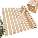 Rollrost 100x200 cm - 21 Leisten - extra starker Lattenrost aus Massivholz - belastbar bis 250 kg - Rolllattenrost für Einzelbett oder Doppelbetten