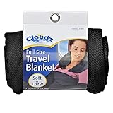 Cloudz Kompakte Reisedecke, Schwarz
